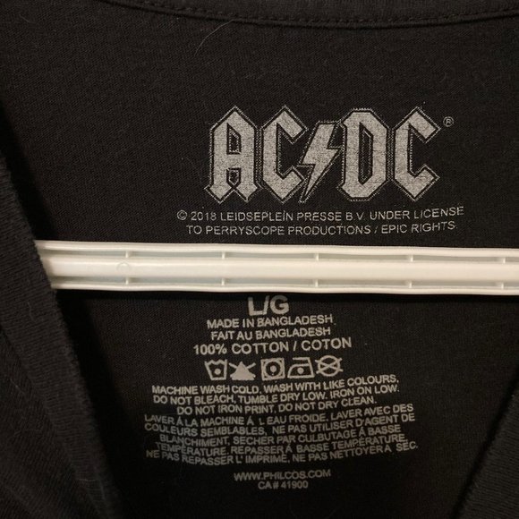 AC/DC Dirty Deeds T-Shirt, Adult Large, Super Soft Cotton - Picture 2 of 3